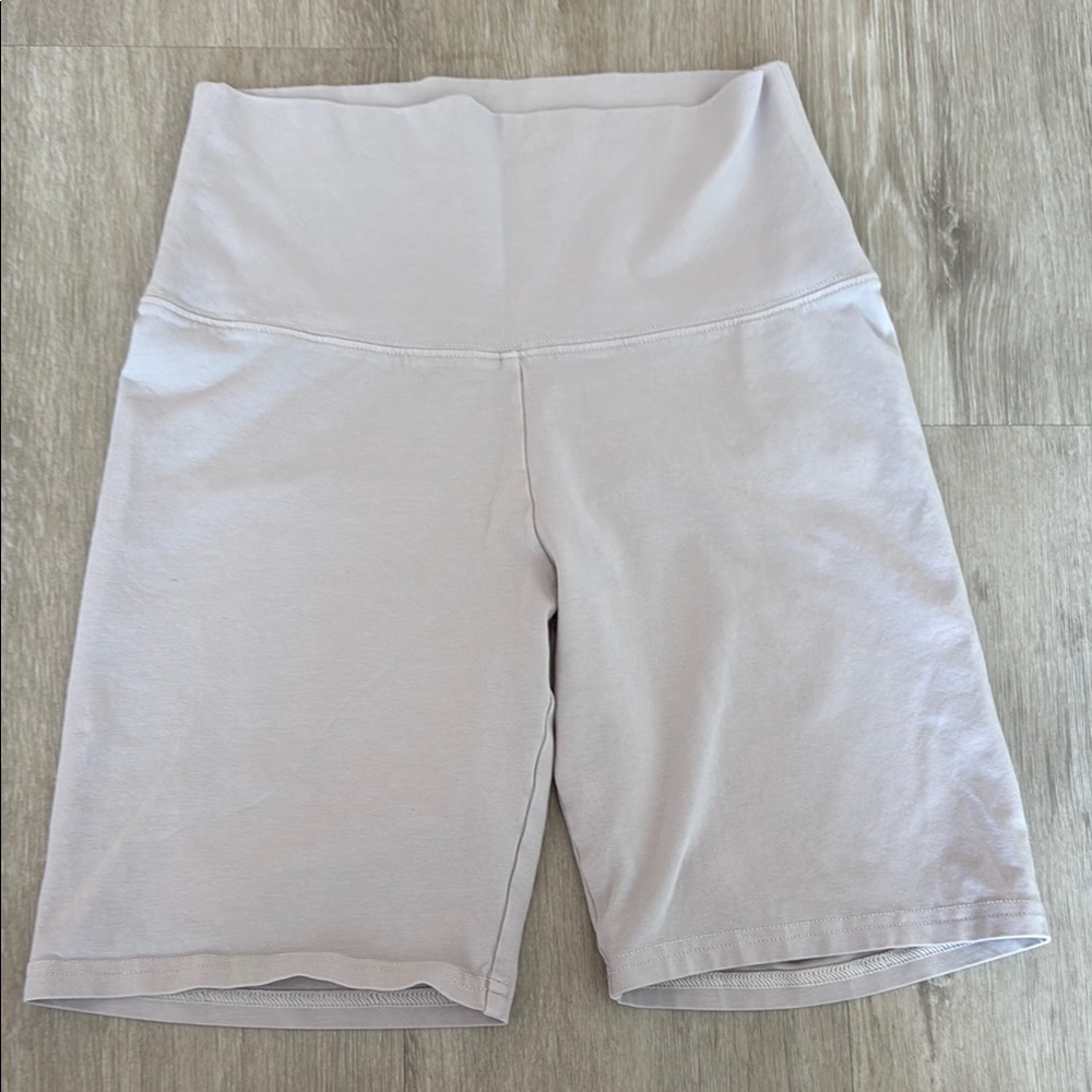Aritzia TNA Neutral Pink Biker Shorts